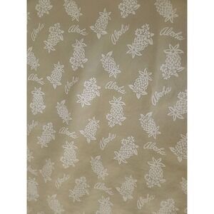 Tommy Bahama 2‎ Standard Pillowcases ALOHA Tan and White 100% Cotton PAIR HAWAII